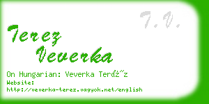 terez veverka business card